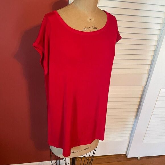 CHICO’S TRAVELERS | red sleeveless top size 3 or L - Picture 3 of 6